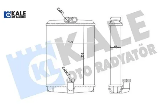 Kalorıfer radyatoru w210 w220 c215 r170 c208 a208 kale radyatör a2108300661 resmi