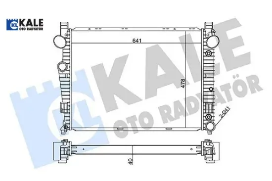 Motor su radyatoru s-class w220 98 05 kale radyatör a2205000103 resmi