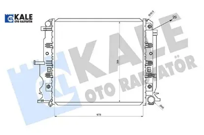 Motor su radyatoru sprınter b906 06 kale radyatör a9065001402 resmi