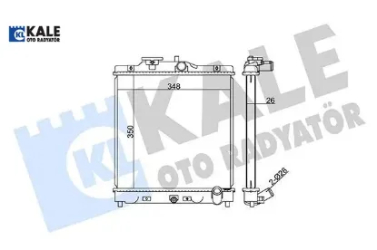 Radyatör cıvıc v-vı-hrv al/pl/brz 350x348x26 kale radyatör 19010p01003/ 19010p01004/ 19010p08003 resmi