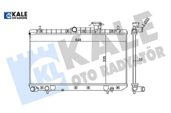 Radyatör accent-accent ıı al/pl/brz 335x648x16 kale radyatör 2531025300 resmi
