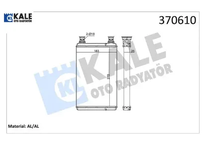Kalorıfer radyatoru s-class w221 05 13 kale radyatör a2218300061 resmi