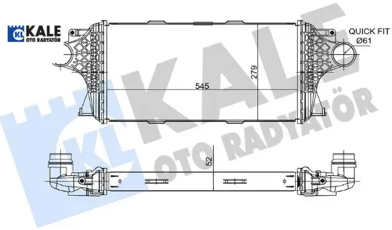 Turbosarj radyatoru w166 x166 c292 kale radyatör a0995002800 resmi