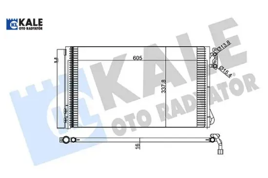Klıma radyatoru e81 e82 e87 e88 e90 e91 e92 e93 e84 z4 e89 m47 n47 m57 n57 n54 n55 kale radyatör 64539229021 resmi