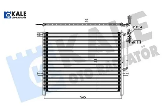 Klıma radyatoru e46 m43 m52 m54 n40 n42 n45 kale radyatör 64538377614 resmi