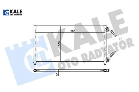 Klima radyatörü kondenser doblo 01 ıdea 04 punto 03 lancıa ypsılon 06 11 1.2 1.3jtd 1.4 1.9jtd kale radyatör 46820833/ 51732993/ 51802116/ 51804991 resmi
