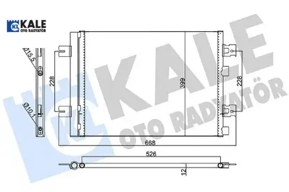 Klima kondenseri duster 10 sandero 08 logan 10 1.2 16v-1.4-1.6-1.5dcı 513x396x12 kale radyatör 921007794r/ 8200741257 resmi