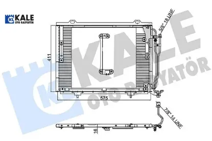 Klıma radyatoru w202 s202 w210 kale radyatör a2028301070 resmi