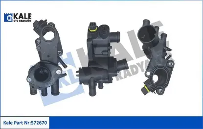 Komple termostat-plastik gövdeli 87 c arosa-cordoba-ıbıza-ınca-felıcıa-octavıa-caddy golf-lupo-polo- kale radyatör 032121110b/ 032121110p/ 032121111n resmi