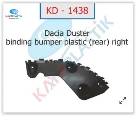 Arka tampon sağ arka sportu duster 4x2 kaya plastık 622200010r resmi