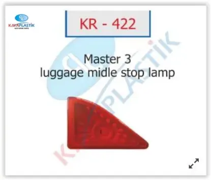 3. Stop lambası master ııı 10 movano b 10 kaya plastık 265900021r/ 4419392/ 93197475 resmi