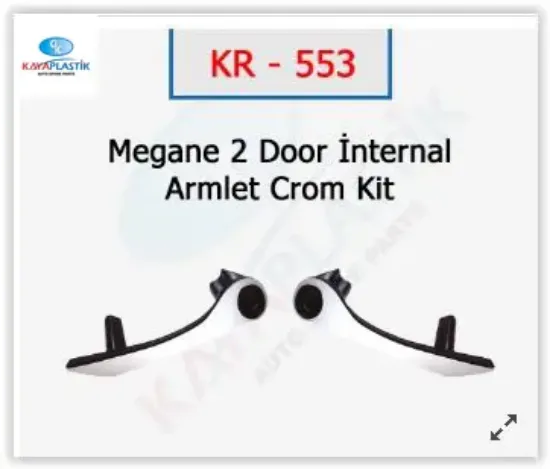 Ön kapı iç çekme kolu mgn ıı krom 06 kaya plastık 7701476922 resmi