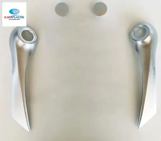 Kapı iç kolçak kapak takım krom sol-sağ megane 2 kaya plastık 7701476922 resmi