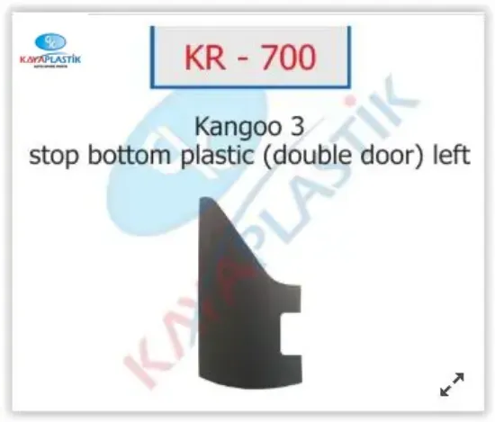 Arka tampon sol üst parça kng ııı 08 çift kapı kaya plastık 8200642144 resmi