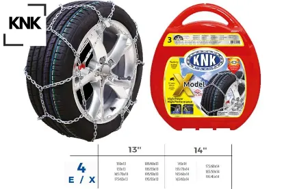 Patinaj zinciri takmatik çapraz 13-14 jant zincir ebatları için resime bakınız. 4X 3.20 mm resmi