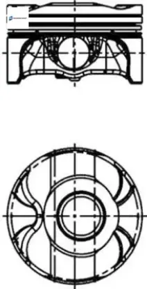 Piston segman 84.00mm std bmw n43 b20 e60 e87 e90 e92 e93 kolbensmıtch 11257551550 resmi