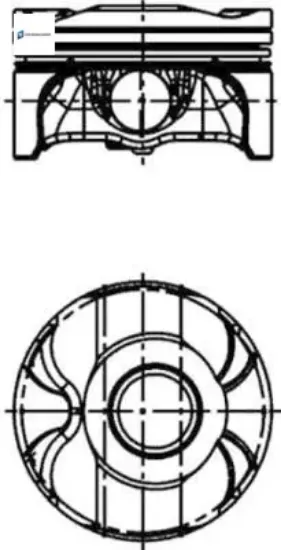 Piston segman 84.00mm std bmw n43 b20 e60 e87 e90 e92 e93 kolbensmıtch 11257551550 resmi