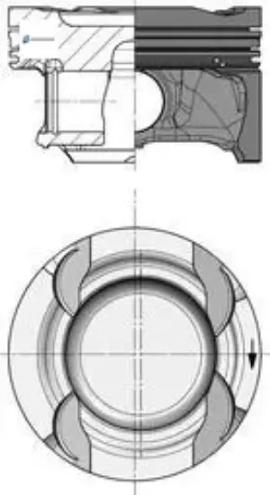 Pıston segman std 83.00mm m274.910 w204 w205 w212 w213 r172 kolbensmıtch a2740302317/ 8772607000 resmi
