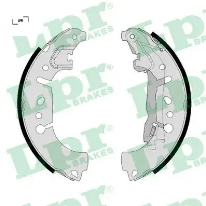 Arka pabuçlı fren balatası fıat egea 15> 500 l 12> fıorıno 14> 0.9 1.3d mtj 1.4 1.6d mtj lpr 77367099 resmi