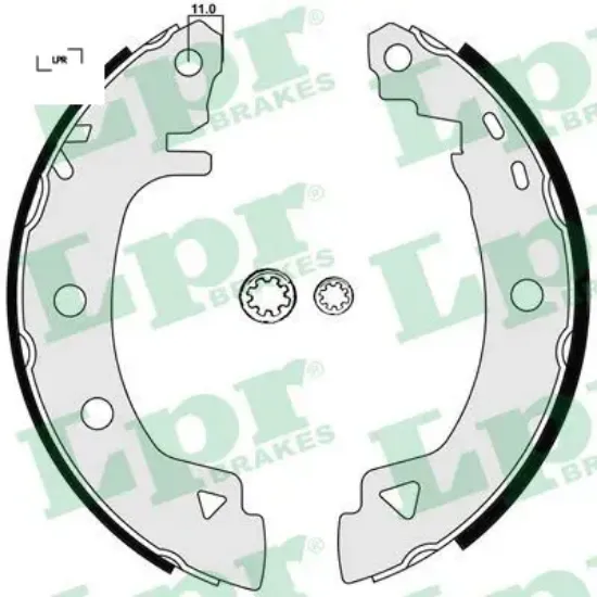 Arka pabuç balata marea 96-02 bravo 96-10.01 brava 96-01 alfa 145 96-01 146 96-01 203x38 lpr 5000047059/ 4640604/ 950814/ 9974106 resmi