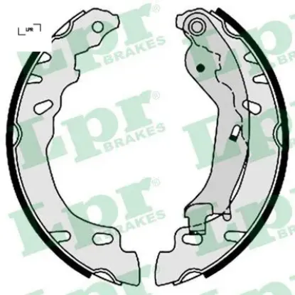 Arka pabuç balata fıat 500 1.2-1.3d 07 >09 > panda 169 1.1-1.2 03 >09 >1.3d 03 >06 > 180x32 - lpr 77362615/ 77365085/ 9s512200ab resmi