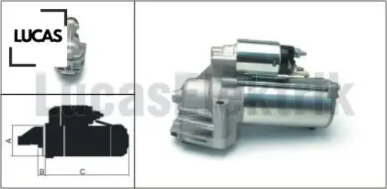 Mars motoru 12v 1.8kw 19 dıs transıt v184 2.0 2.4 dı 01 06 mondeo ııı 2.0 tdcı 01 07 jaguar x-type ı lucas yc1u11000af/ 1s7u11000ba/ 4878768 resmi