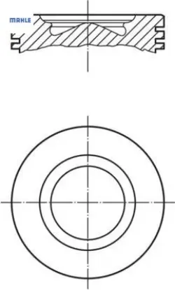 Motor pıston segman std ducato ııı-daıly-jest 2.3jtd c13 f1a euro5 motor 11 14 mahle  resmi