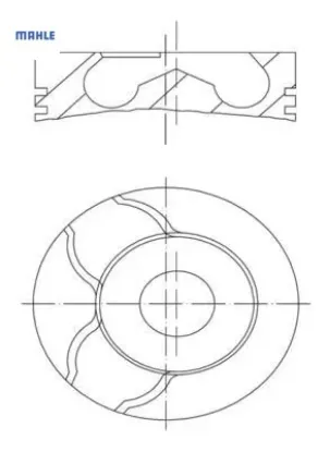 Motor piston segman std 76.00 26pim -20mm clıo ıı-ııı kangoo-megane ıı-ııı symbol ıı-ııı-sa ndero-lo mahle 120a10282r/ 7701475703/ 7701475898 resmi