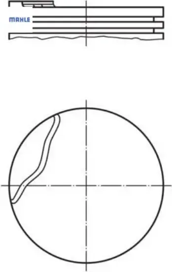 Motor piston segman 1.00 mgn 1.6 ie 8v k7m 1.2 silindir 80.50 mahle  resmi