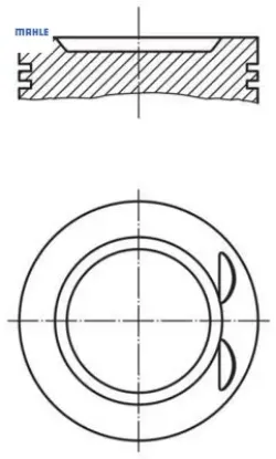Motor piston segman lgn-mgn-clıo ıı 1.6 16v k4m 700-710-720 . 80.00 çap 0.50 mahle 7701474856/ 7701474855/ 7701474854 resmi