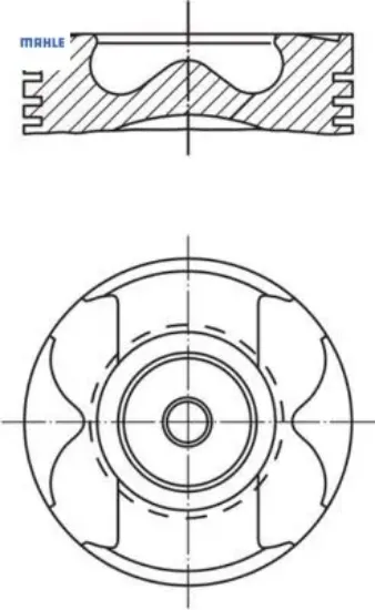 Motor piston segman trafıc ıı-master ıı 2.5 dcı 03 89mm mahle 7701477122/ 7701477121 resmi