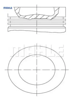 Motor piston segman polo-golf6-caddy-jetta-a3-leon 79.51mm caya-cayb-cayc-cayd-cfwa 1.2-1.6 tdı 0.50 mahle 03l107065j resmi
