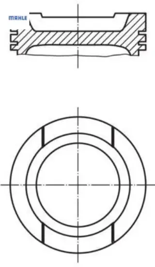 Motor piston segman 0.50 polo-golf ıv 1.6 b aft-akl-aek 81.51 033pı0000110286 mahle  resmi