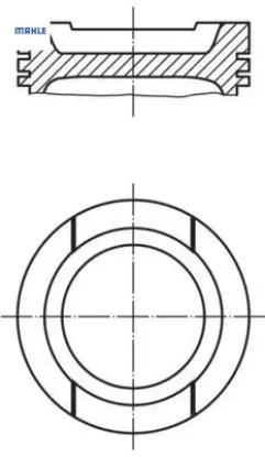 Motor piston segman std golf 1.6 16v-passat-jetta-a3 bfq-alz-bgu 81.01 033pı0002010086 mahle 06a107065n/ 06a107065bn/ 06a107065bj resmi