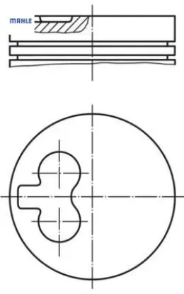 Motor piston segman std partner-berlıngo-p205-306-p405-expert-j5-xsara 1.9 xud9 83.00 çap mahle 0628.E3/ 0628.15/ 0628.16/ 95624464 resmi