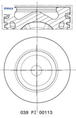 Motor piston segman 050 focus-308-3008-508-5008-c4-ds5-ds4-1.6hdı-tdcı dv6c euro5 mahle av6q 6k108 aa 1607373680/ 0628.V8 resmi