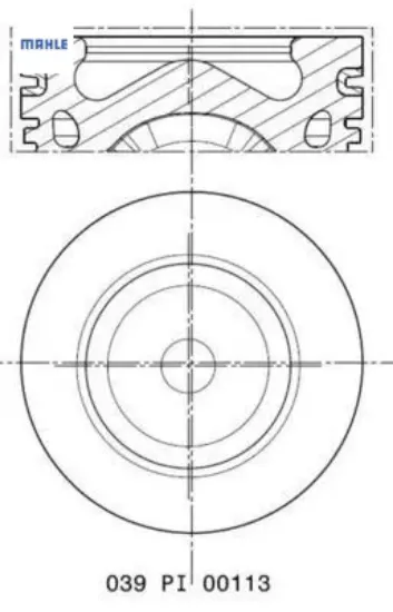 Motor piston segman 050 focus-308-3008-508-5008-c4-ds5-ds4-1.6hdı-tdcı dv6c euro5 mahle av6q 6k108 aa 1607373680/ 0628.V8 resmi