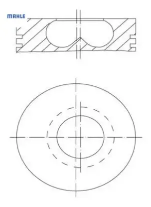 Pıston segman 84.50mm b37 b47 f10 f20 f30 f40 g20 g30 g22 f32 f34 f36 g32 g11 f48 f15 mını f54 f55 f mahle 11258519401 resmi