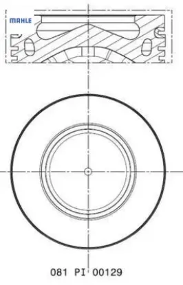 Pıston segman 78.00mm n47 d16 f20 mını r55 r56 r57 r60 r61 mahle 11257812567 resmi