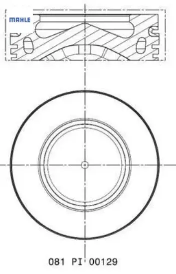 Pıston segman 78.00mm n47 d16 f20 mını r55 r56 r57 r60 r61 mahle 11257812567 resmi