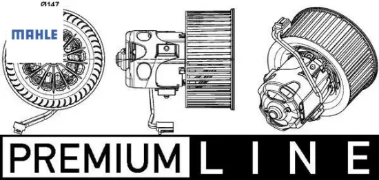 Kalorıfer motoru f07 f10 f11 f18 f12 f13 mahle 64119242607 resmi