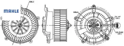 Kalorıfer motoru e65 e66 03 07 12v mahle 64116913401 resmi