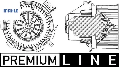 Kalorıfer motoru sprınter b906 . Crafter 30-35-50 klımasız mahle a0008356007/ 2e0819987 resmi