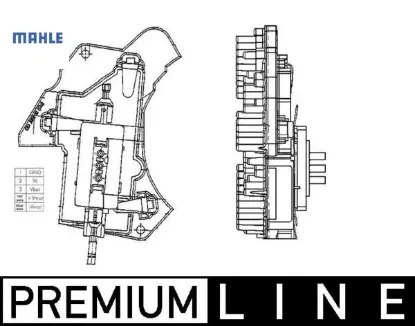 Klıma fan regulatoru w202 w210 sası no: a344661 f331441 mahle a2108206210 resmi