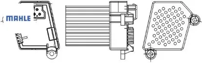 Klıma kalorıfer rezıstansı bmw e39 e46 e83 e53 99 06 mahle 64116923204/ jgo000020/ jgo000021 resmi