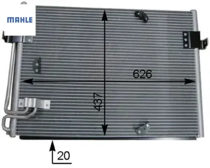 Klıma radyatoru e31 90 98 mahle 64531392941 resmi