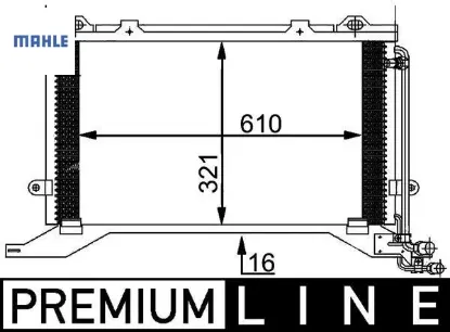 Klıma radyatoru e-class w210 s210 mahle a2108300470 resmi