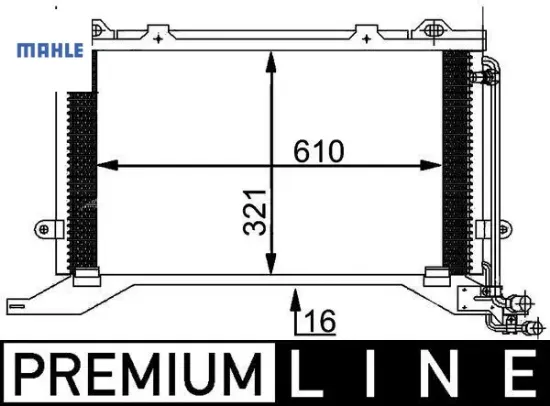 Klıma radyatoru e-class w210 s210 mahle a2108300470 resmi