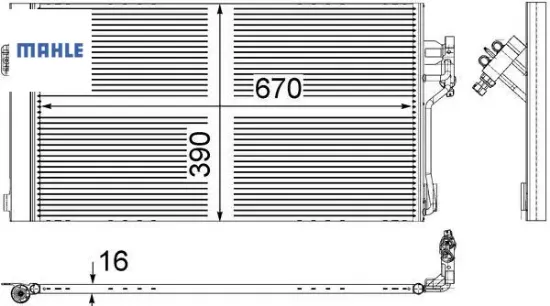 Klıma radyatoru vıto w639 03 mahle a6398350070 resmi