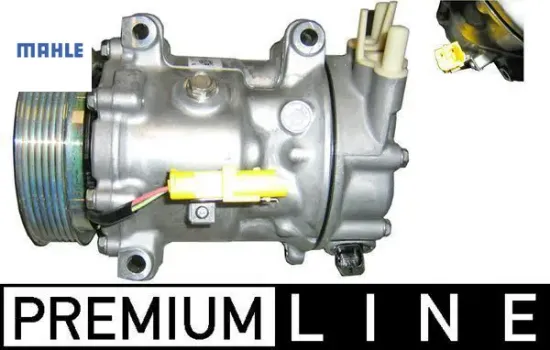 Klima kompresörü 207 06>15 208 12>19 307 01>09 308 08>14 508 10>18 2008 13>18 5008 10>17 partner-ber mahle 9800839580/ 9825868180/ 6453.Ql resmi
